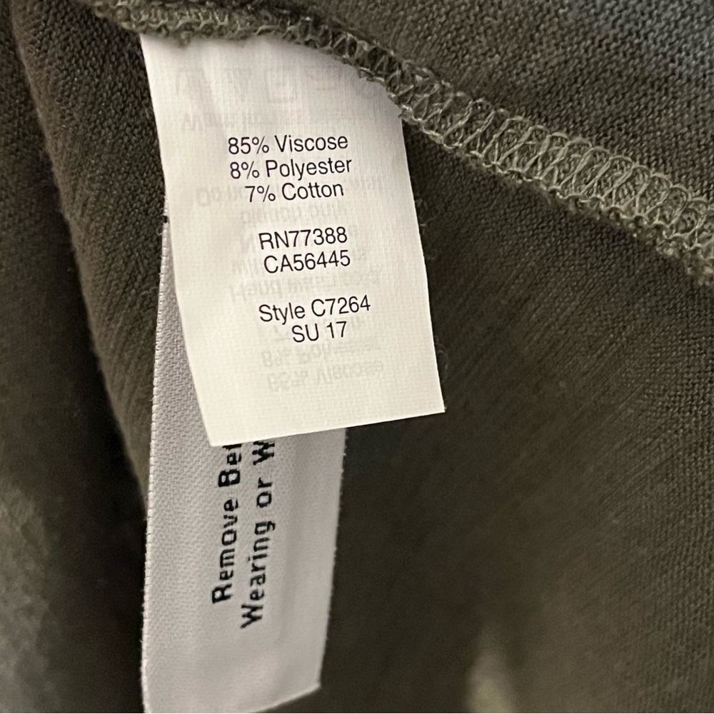 Madewell | Olive green tank midi/maxi dress Women’s size M stretch vacation - Picture 7 of 8